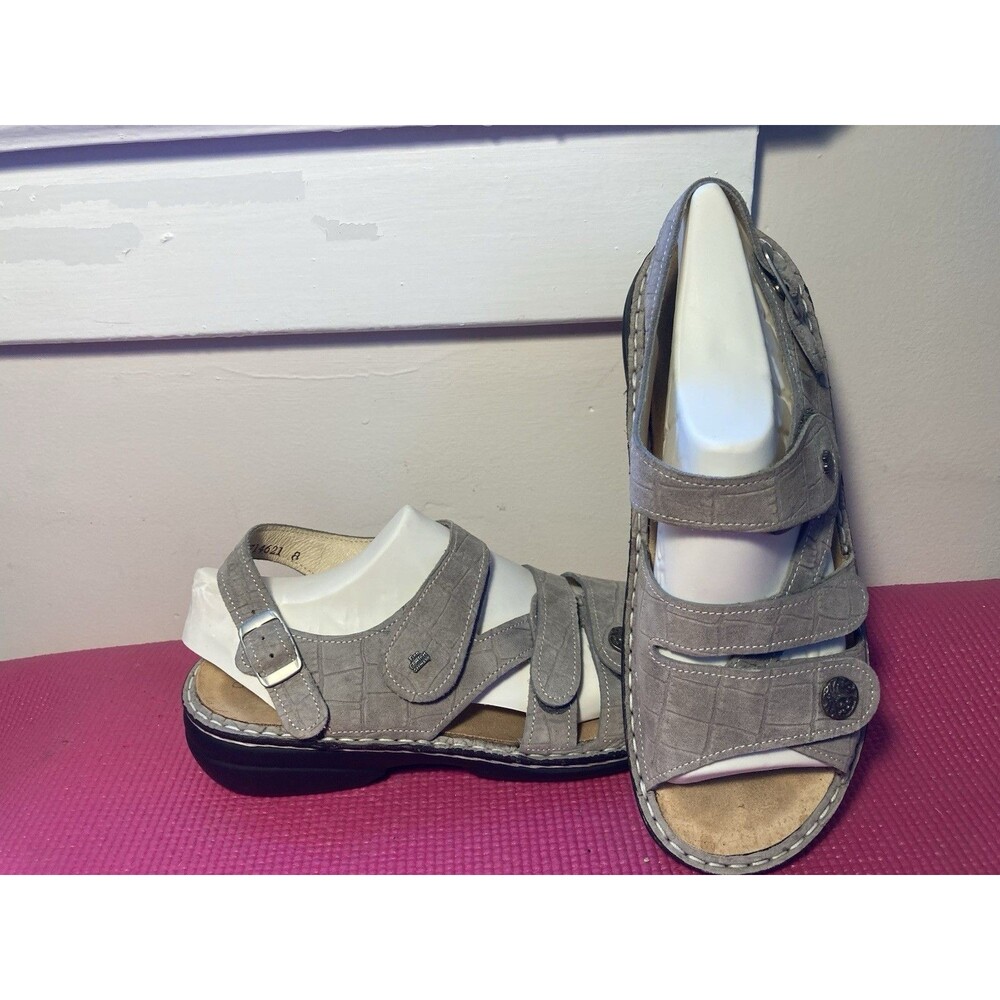 Finn Comfort Sandals Womens 39 D Gomera Slingback Red Buckle Strap Open Toe